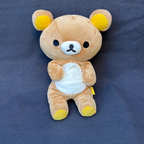 ✨AUTHUENTIC San-X RILAKKUMA Teddy Bear Plush 15" Stuff Animal Bear✨ - Picture 1 of 9